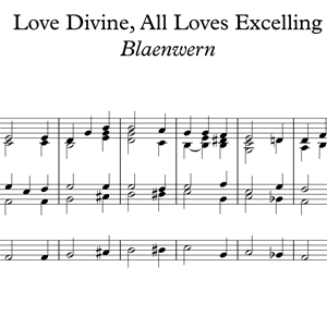 Sheet Music Love Divine All Loves Excelling Blaenwern 